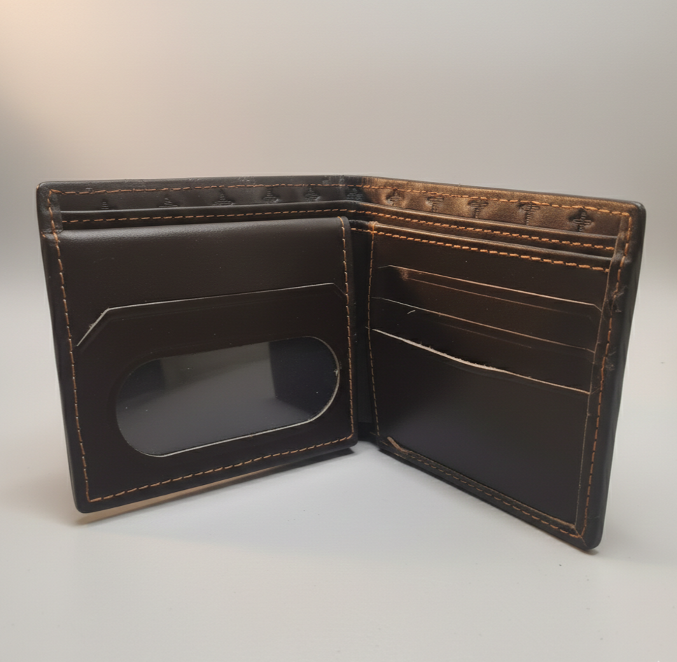 Premium Embossed Leather Wallet 💼
