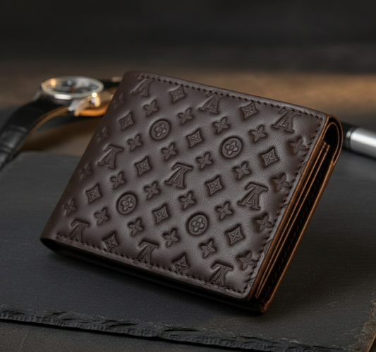 Premium Embossed Leather Wallet 💼