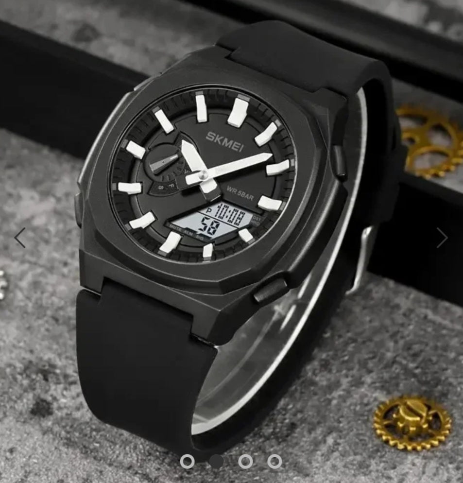 Skmei – 2091 – Digital Analog – Black/White-White